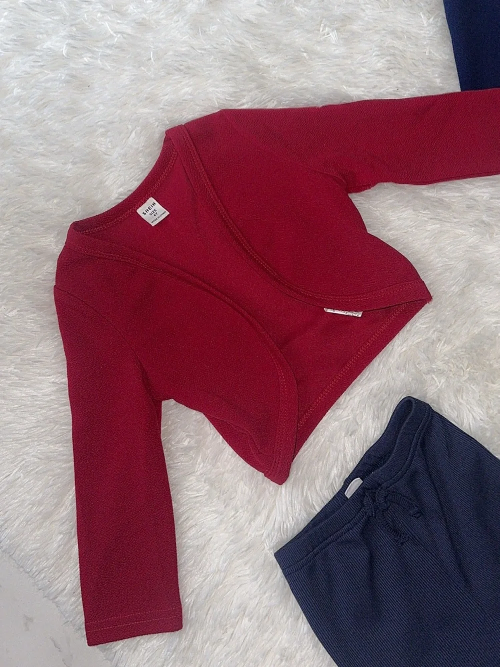 Girls' Cardigan & Pants Set - Burgundy, Navy, Black, Beige